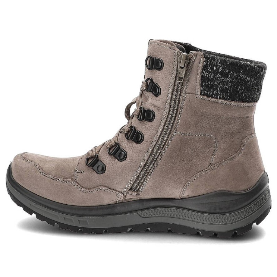 Szare Botki G-Comfort Wygodne Obuwie Damskie