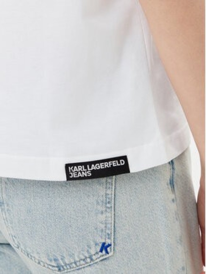 Karl Lagerfeld Jeans T-Shirt A2W17032 Biały Relaxed Fit