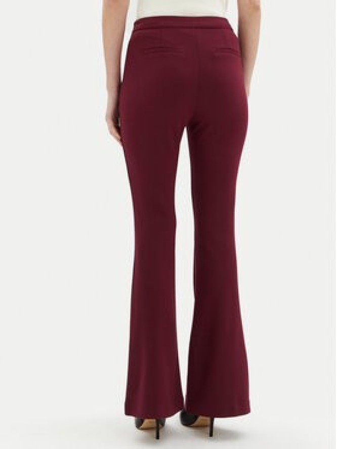 Motivi Spodnie materiałowe P040Q003468N Bordowy Flare Fit