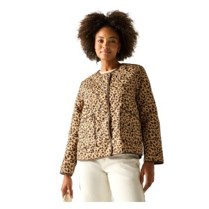 Damska Kurtka Mira Abstract Leopard Print Jacket