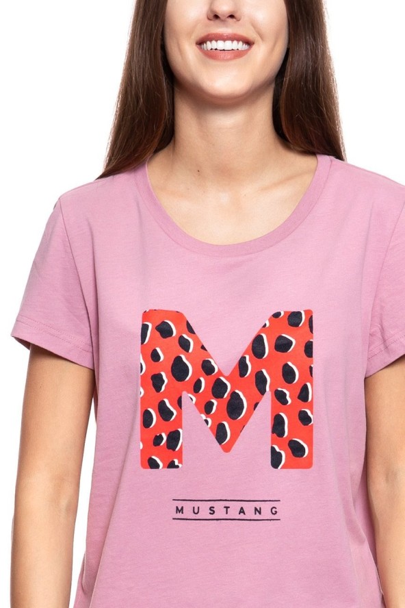 MUSTANG T SHIRT DAMSKI Alina C Print Lilas 1009028 8148