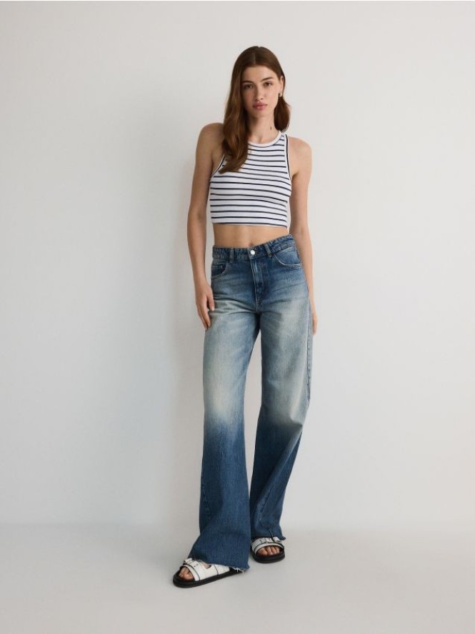 Crop top - wielobarwny