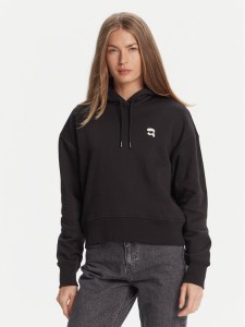 KARL LAGERFELD Bluza A3W20053 Czarny Regular Fit