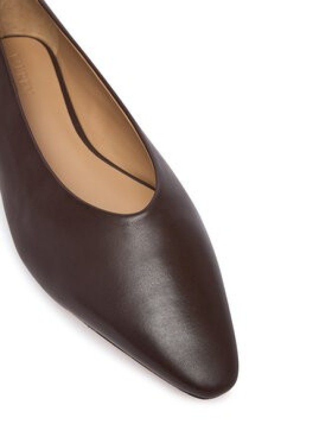 LAUREN RALPH LAUREN Baleriny Audri 802P18411005 Brązowy ciemny