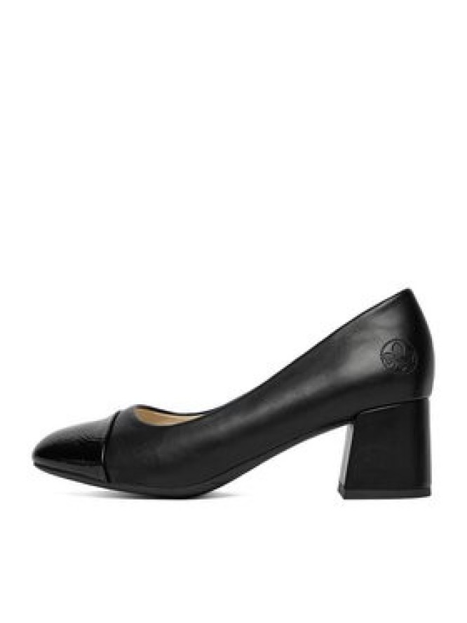 Rieker Czółenka 44760-00 Czarny