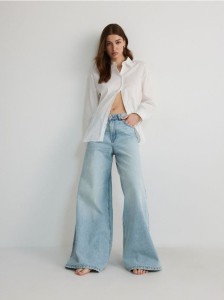 Bawełniana koszula - złamana biel