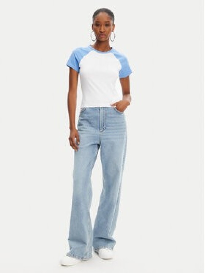 Juicy Couture T-Shirt Contrast JCWCT125307 Biały Slim Fit