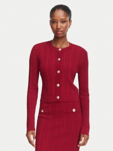 Guess Kardigan W6YR26 Z0973 Bordowy Regular Fit