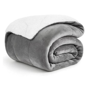 Koc polarowy 150×200 cm – Luksusowy pled szary