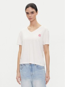 HUGO T-Shirt Nika_T-Shirt 50540046 Écru Regular Fit
