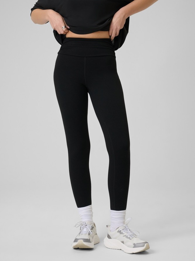 4F Legginsy dzianinowe damskie - czarne XL