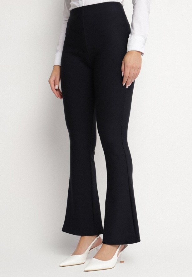 Granatowe Spodnie Dzwony Kostemus