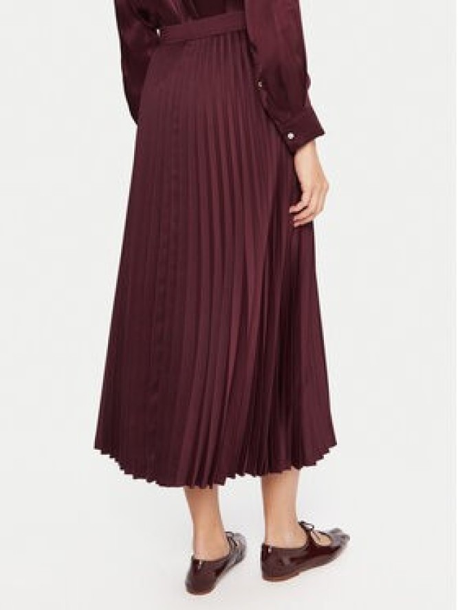 Marella Spódnica plisowana Pontiac 2523106045 Bordowy Regular Fit