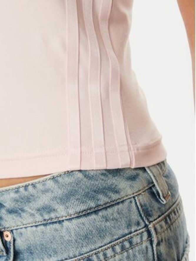 adidas Top KC6438 Różowy Slim Fit