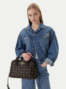 Guess Torebka Emelie Logo HWGP99 28060 Brązowy