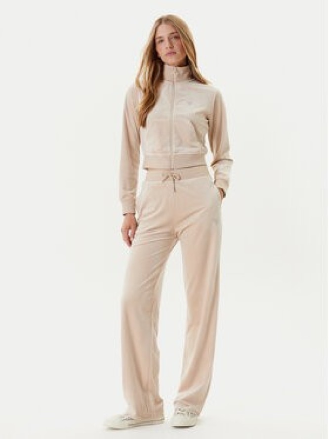 Guess Spodnie dresowe V3BB26 K0232 Beżowy Regular Fit