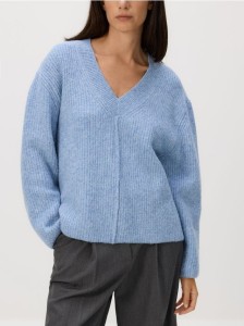Sweter oversize - niebieski