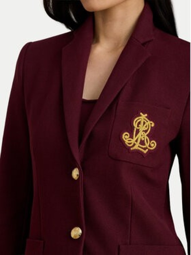 LAUREN RALPH LAUREN Marynarka 200797305029 Bordowy Slim Fit