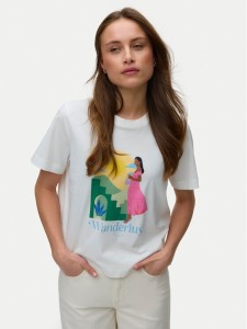 Vero Moda T-Shirt Emily 10344804 Biały Regular Fit