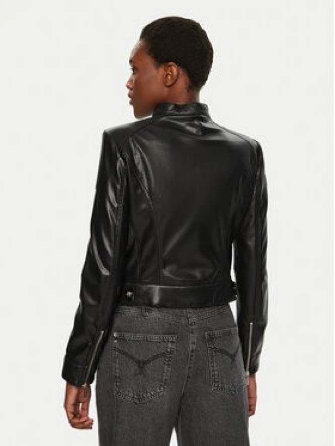 Marciano Guess Kurtka skórzana 5RGL12 7255A Czarny Regular Fit