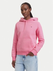 Tommy Jeans Bluza Flag DW0DW19958 Różowy jasny Regular Fit