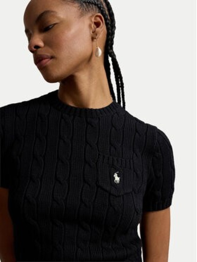 Polo Ralph Lauren Sweter 211971873506 Czarny Slim Fit