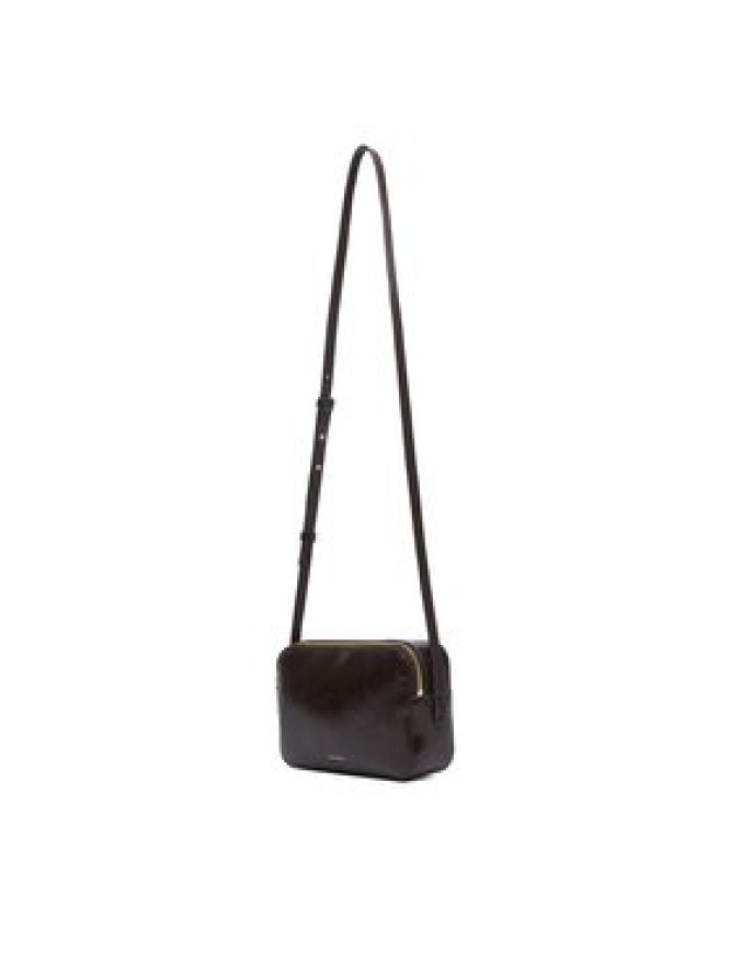 Calvin Klein Torebka Foil Logo Glossy Camera Bag LV04F3539G Brązowy