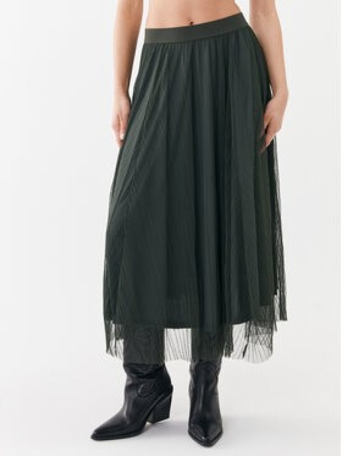 ONLY Spódnica midi 15214303 Zielony Regular Fit