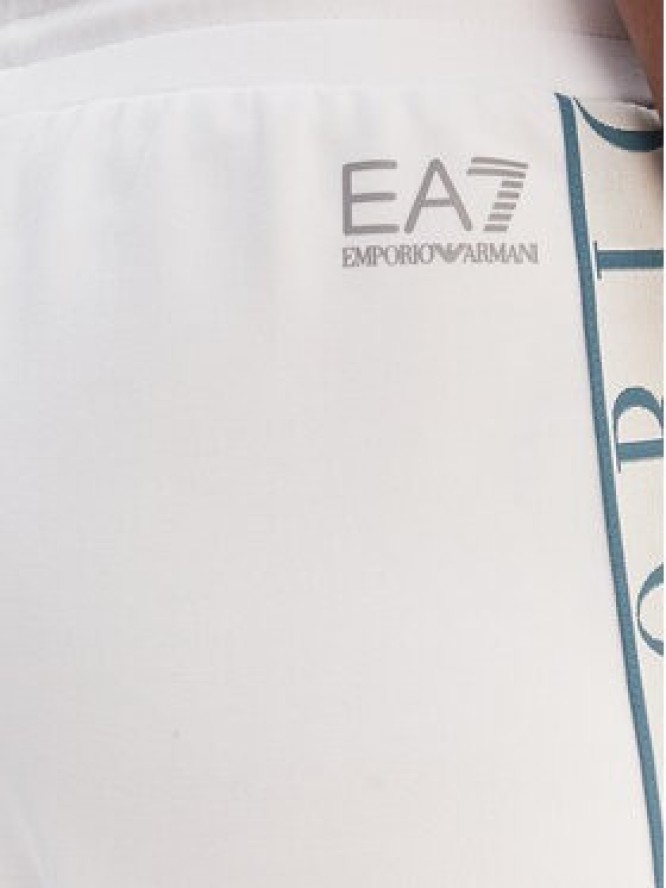 EA7 Emporio Armani Spodnie dresowe 7W001155 AF12501 U0002 Biały Relaxed Fit