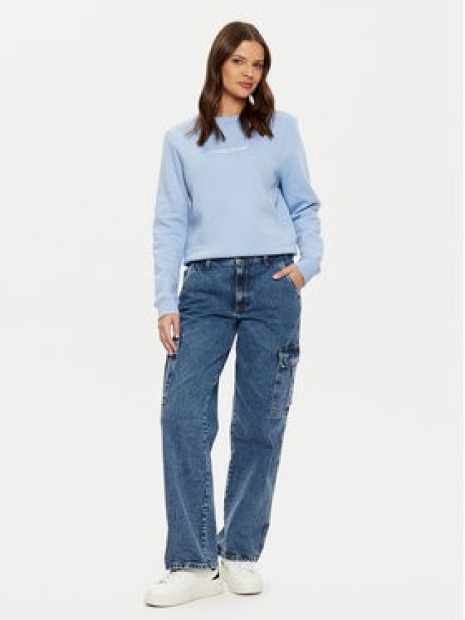 Guess Jeans Bluza W4YQ10 KC811 Niebieski Regular Fit