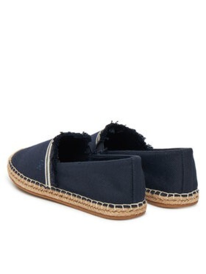 Tommy Hilfiger Espadryle Fringe Canvas Closed Espadrille FW0FW08881 Granatowy
