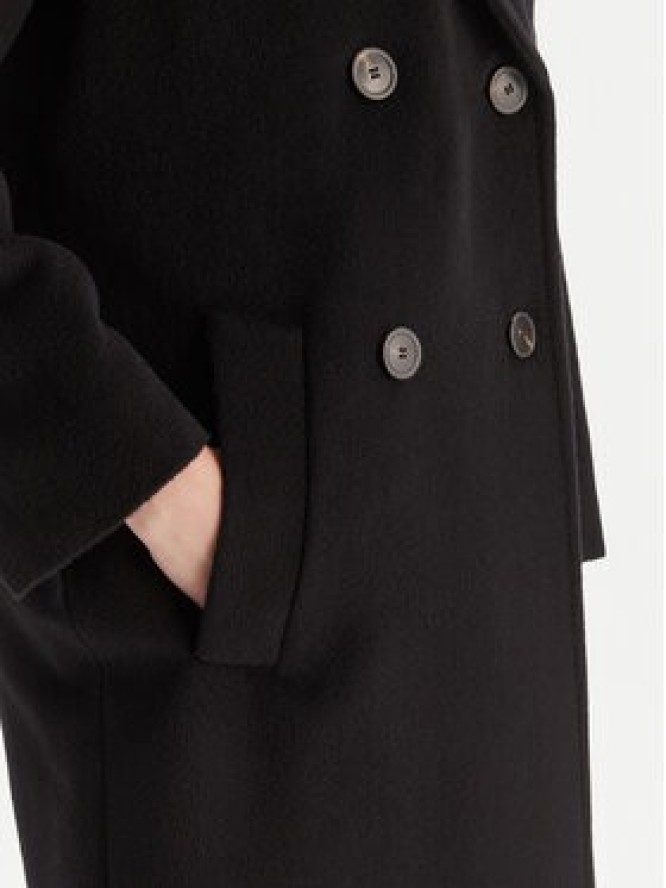 Weekend Max Mara Płaszcz wełniany Zufolo 2525016092 Czarny Regular Fit