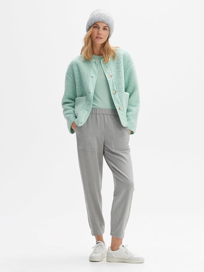 OPUS Kurtka pluszowa w kolorze turkusowym rozmiar: 40