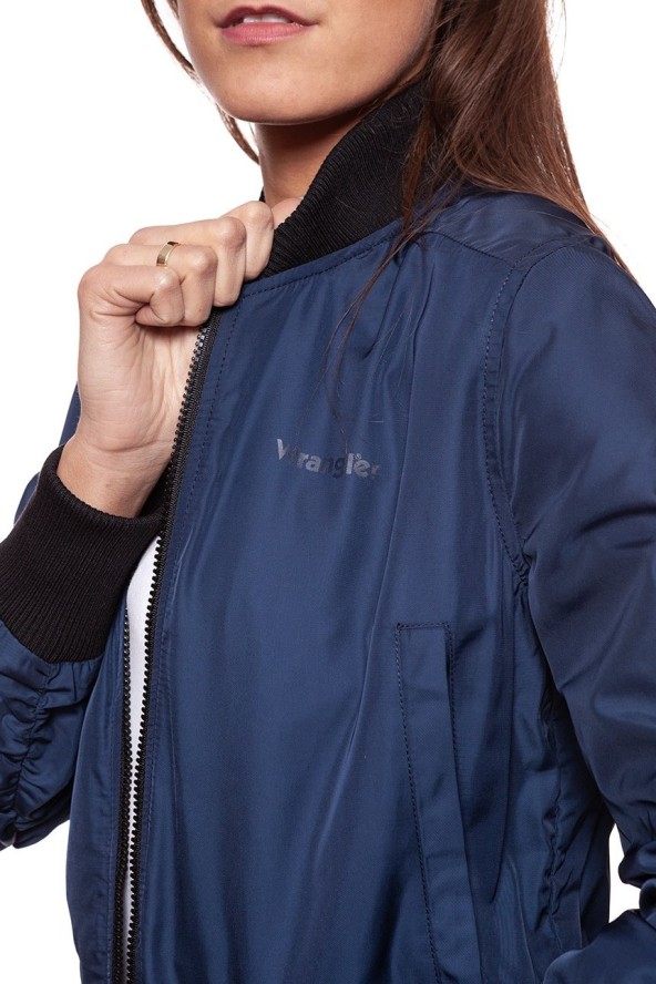 DAMSKA KURTKA PRZEJŚCIOWA WRANGLER BOMBER NAVY W4121XC35 112128752