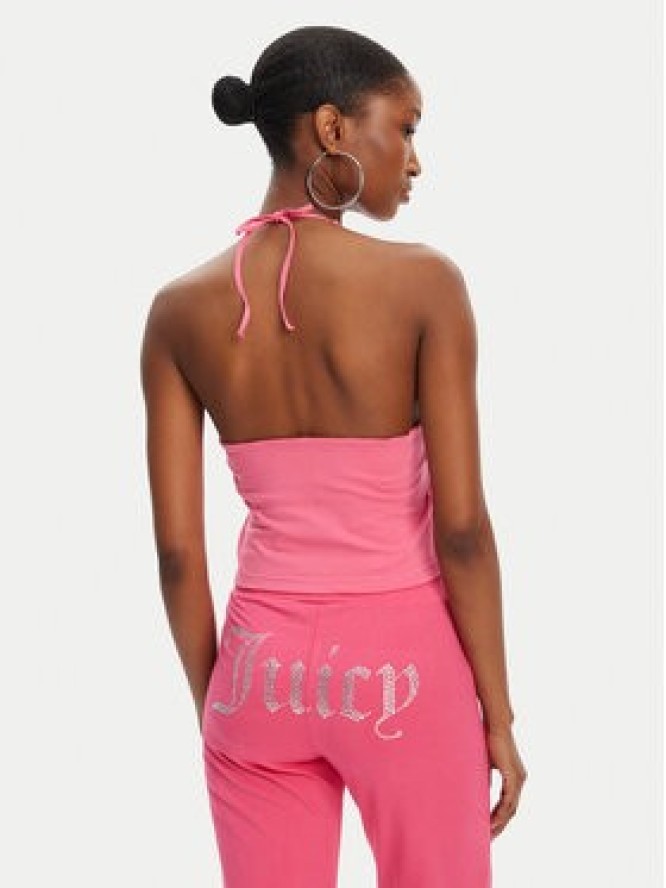 Juicy Couture Top Tied JCWCT125306 Różowy Slim Fit