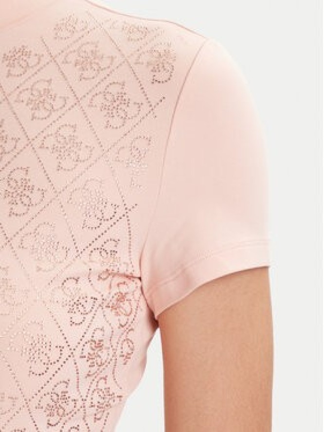 Guess T-Shirt W4BI26 J1314 Różowy Regular Fit