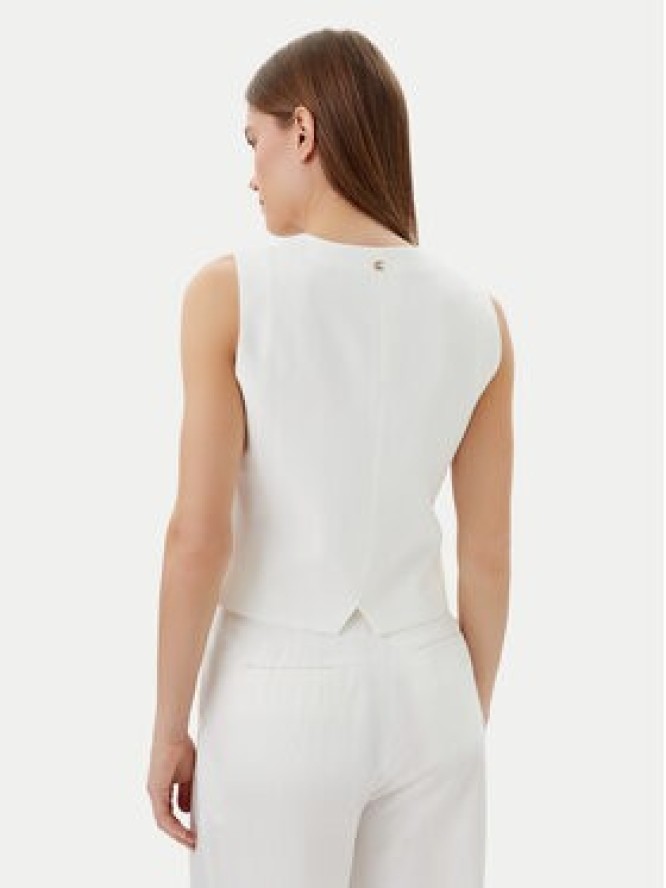 LOLA CASADEMUNT Kamizelka LS2502007 Biały Regular Fit