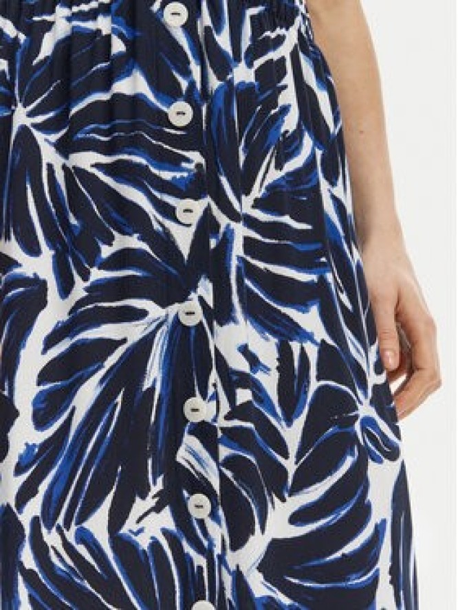 ONLY Spódnica midi Nova 15222223 Granatowy Regular Fit