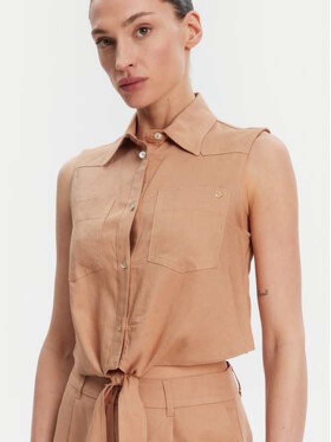 Gaudi Koszula 511BD45033 Brązowy Regular Fit