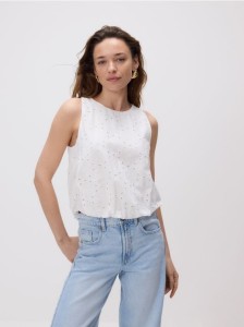 Ażurowa bluzka - biały