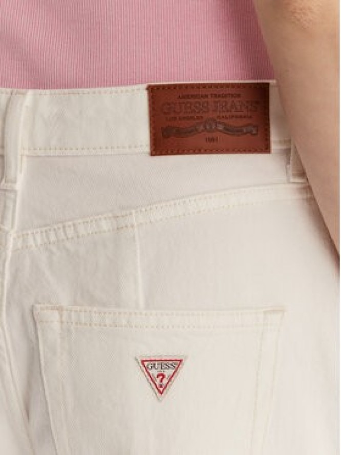 Guess Jeansy W6RA1H D6521 Biały Wide Leg