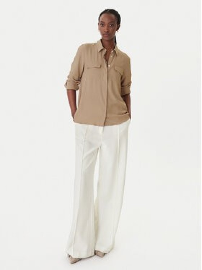 Marella Koszula Febe 2613111051 Beżowy Regular Fit