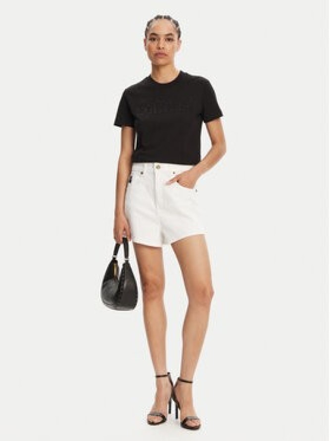 Versace Jeans Couture T-Shirt 78HAHS04 Czarny Regular Fit