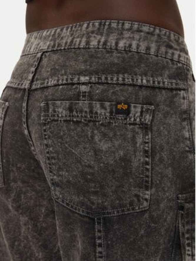 Alpha Industries Spodnie cargo 148022 Szary Regular Fit