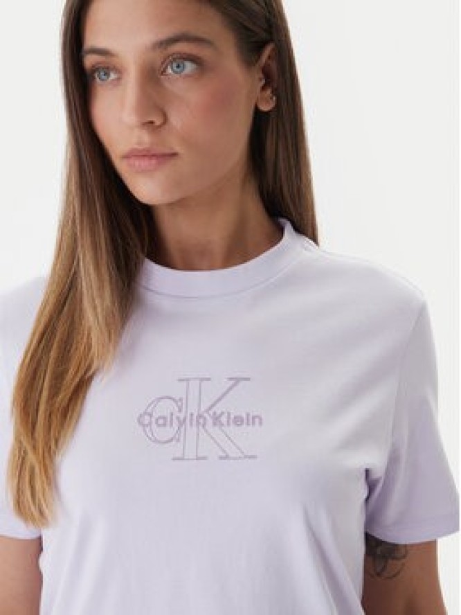 Calvin Klein Jeans T-Shirt LV047F831G Różowy Regular Fit