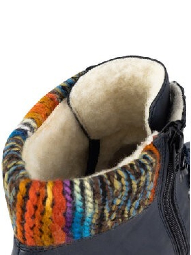 Rieker Botki Z0445-14 Niebieski