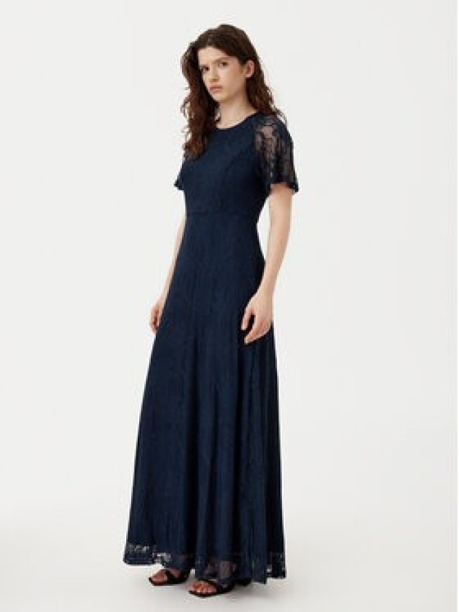 Vila Sukienka wieczorowa Femma 14100349 Granatowy Regular Fit