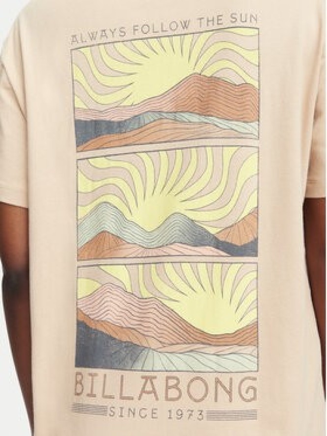 Billabong T-Shirt Sun Phased EBJZT00423 Beżowy Oversize
