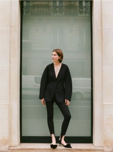 Legginsy z wiskozą - czarny