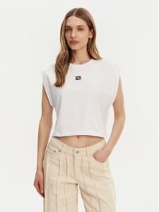 Noisy May T-Shirt Speedy 27033493 Biały Regular Fit